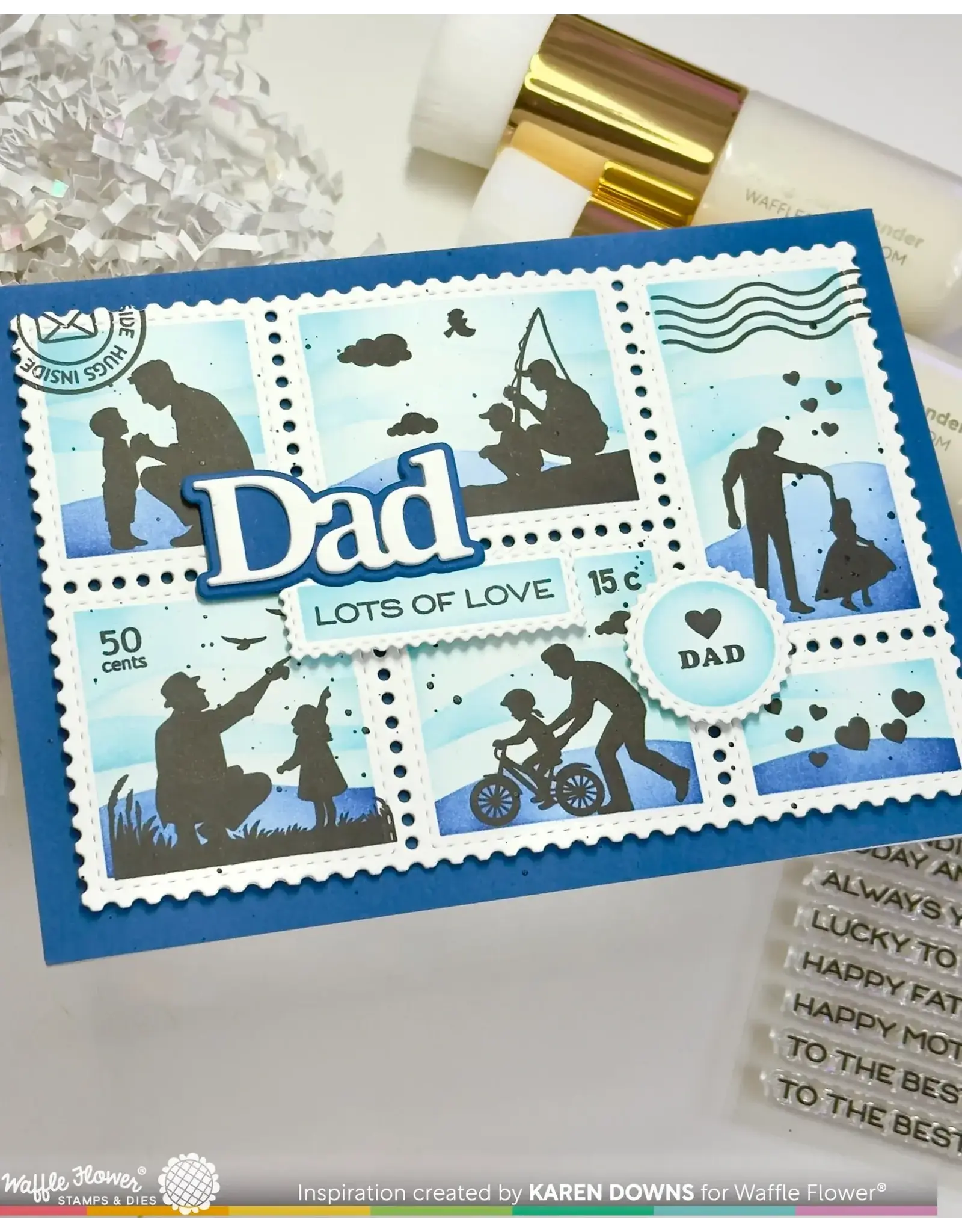 WAFFLE FLOWER WAFFLE FLOWER PRINT DAD WORD DIE SET