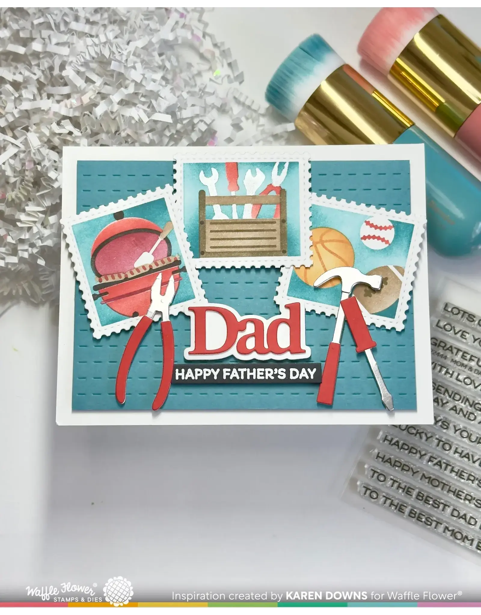 WAFFLE FLOWER WAFFLE FLOWER PRINT DAD WORD DIE SET