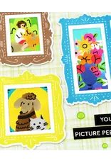 WAFFLE FLOWER WAFFLE FLOWER POSTAGE COLLAGE PICTURE PERFECT DETAIL CLEAR STAMP SET