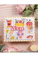 WAFFLE FLOWER WAFFLE FLOWER POSTAGE COLLAGE MOM STENCIL SET
