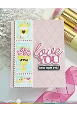 WAFFLE FLOWER WAFFLE FLOWER POSTAGE COLLAGE MOM STENCIL SET