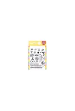 WAFFLE FLOWER WAFFLE FLOWER POSTAGE COLLAGE MOM & DAD DETAILS CLEAR STAMP SET