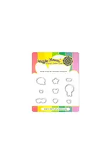 WAFFLE FLOWER WAFFLE FLOWER POSTAGE COLLAGE MOM & DAD DETAILS MATCHING DIE SET