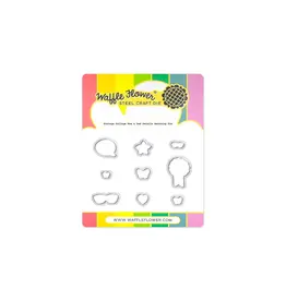 WAFFLE FLOWER WAFFLE FLOWER POSTAGE COLLAGE MOM & DAD DETAILS MATCHING DIE SET