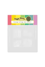 WAFFLE FLOWER WAFFLE FLOWER POSTAGE COLLAGE DAD STENCIL SET