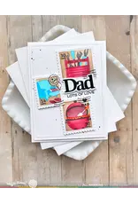 WAFFLE FLOWER WAFFLE FLOWER POSTAGE COLLAGE DAD STENCIL SET