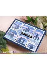 WAFFLE FLOWER WAFFLE FLOWER POSTAGE COLLAGE DAD SILHOUETTES CLEAR STAMP SET