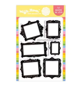 WAFFLE FLOWER WAFFLE FLOWER POSTAGE COLLAGE FRAMES CLEAR STAMP SET