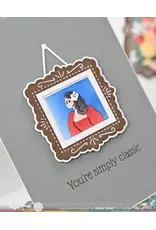 WAFFLE FLOWER WAFFLE FLOWER POSTAGE COLLAGE FRAMES CLEAR STAMP SET