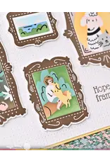 WAFFLE FLOWER WAFFLE FLOWER POSTAGE COLLAGE FRAMES CLEAR STAMP SET AND DIE COMBO