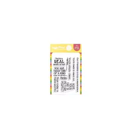 WAFFLE FLOWER WAFFLE FLOWER PICTURE PERFECT SENTIMENTS CLEAR STAMP SET