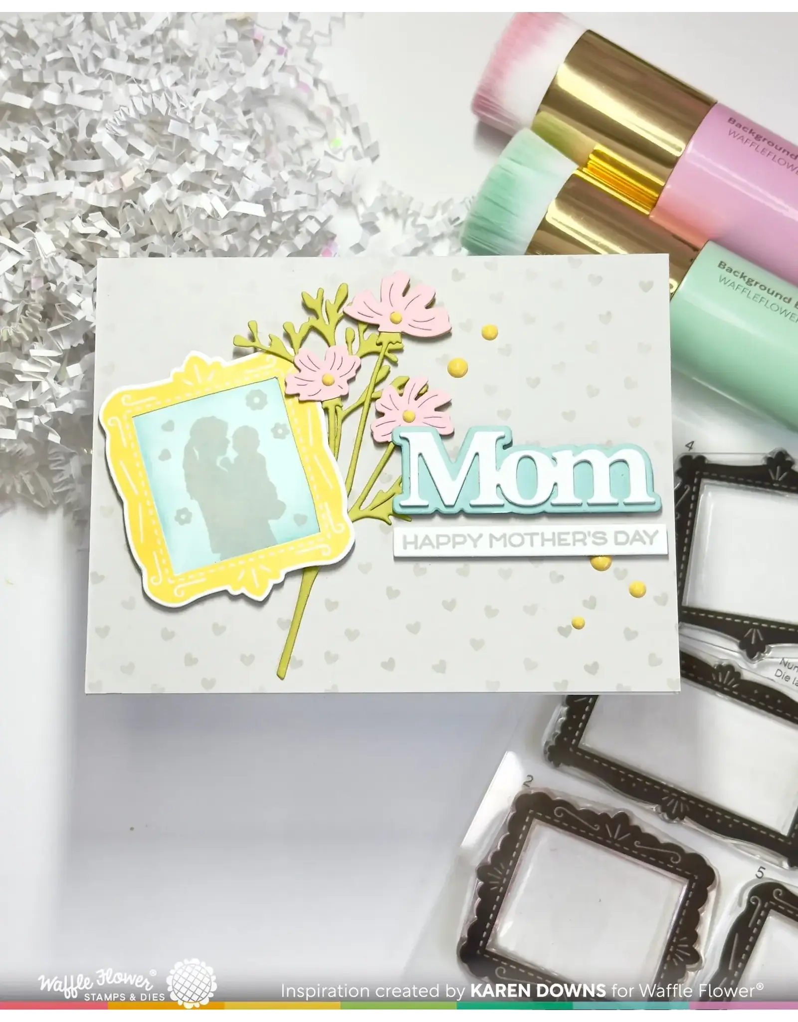 WAFFLE FLOWER WAFFLE FLOWER MOM & DAD SENTIMENTS CLEAR STAMP SET