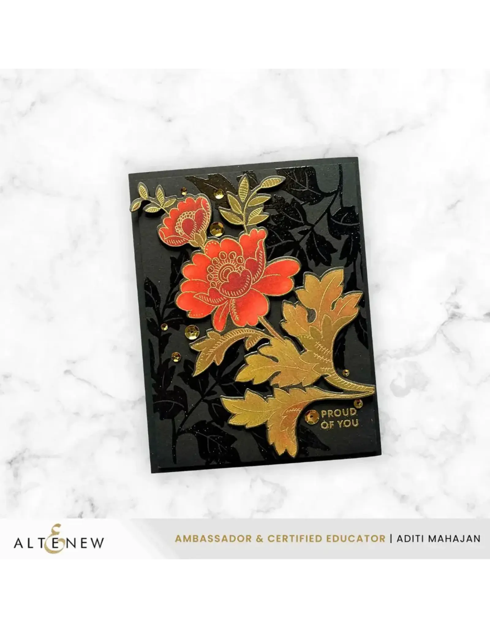 ALTENEW ALTENEW LEAFSCAPE CLEAR STAMP & DIE SET