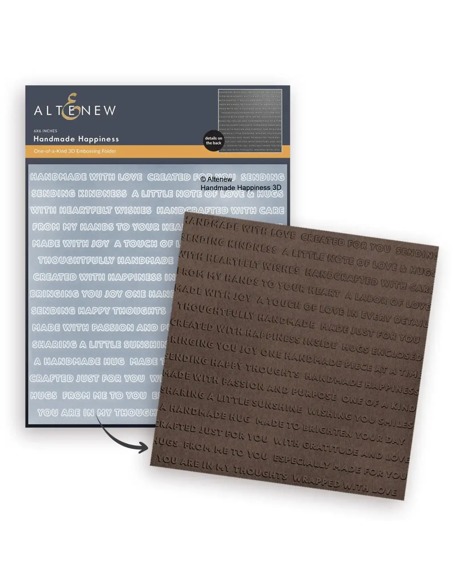 ALTENEW ALTENEW HANDMADE HAPPINESS 3D EMBOSSING FOLDER