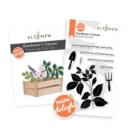 ALTENEW ALTENEW MINI DELIGHT: GARDENER'S CORNER CLEAR STAMP & DIE SET