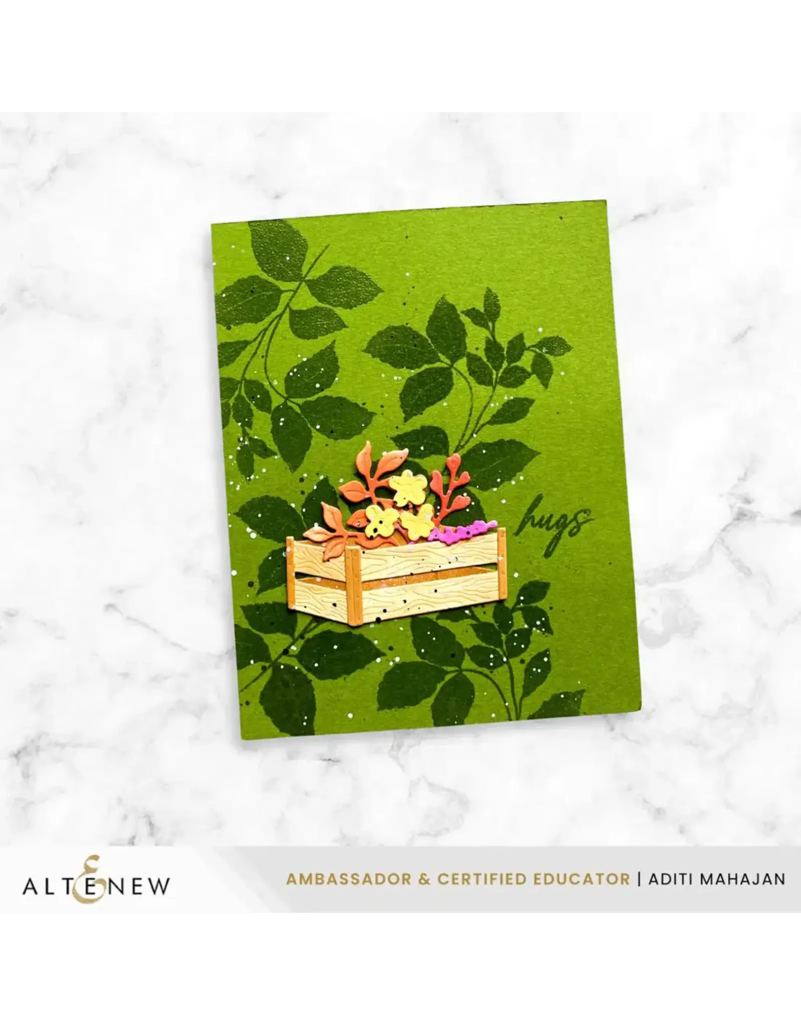 ALTENEW ALTENEW MINI DELIGHT: GARDENER'S CORNER CLEAR STAMP & DIE SET
