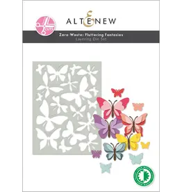 ALTENEW ALTENEW CREATIVE CUTS: ZERO-WASTE FLUTTERING FANTASIES LAYERING DIE SET