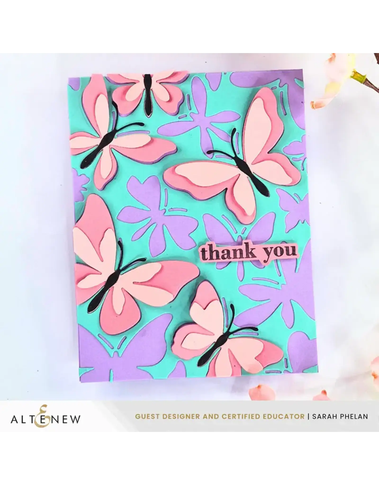 ALTENEW ALTENEW CREATIVE CUTS: ZERO-WASTE FLUTTERING FANTASIES LAYERING DIE SET