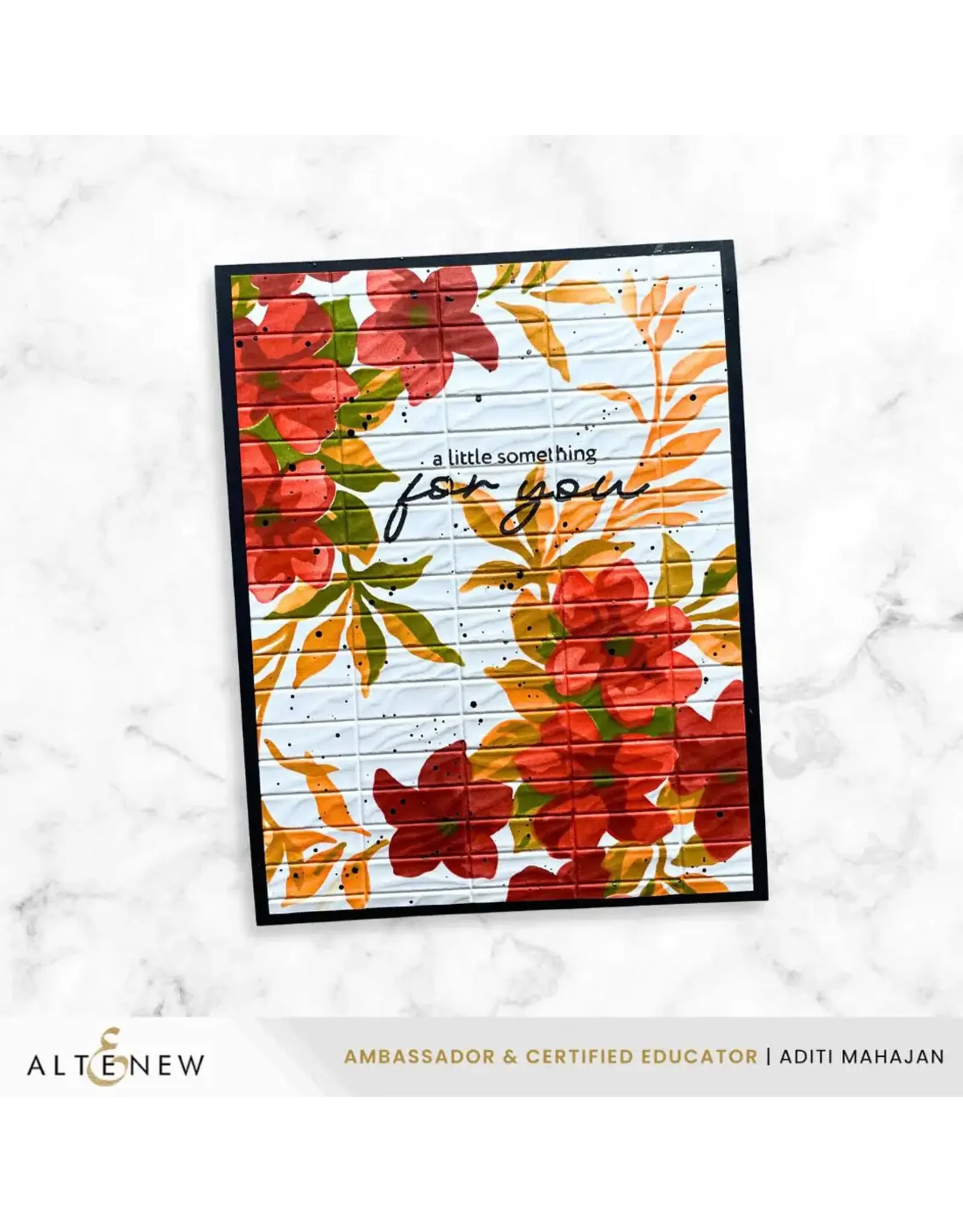 ALTENEW ALTENEW CRAFT YOUR LIFE PROJECT KIT: FRUITS & FLOWERS CLEAR STAMP, STENCIL SET, 3D EMBOSSING FOLDER AND DIE SET BUNDLE