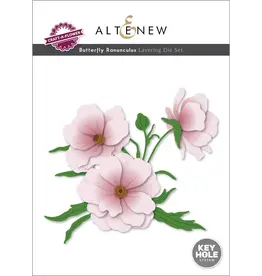 ALTENEW ALTENEW CRAFT-A-FLOWER: BUTTERFLY RANUNCULUS LAYERING DIE SET