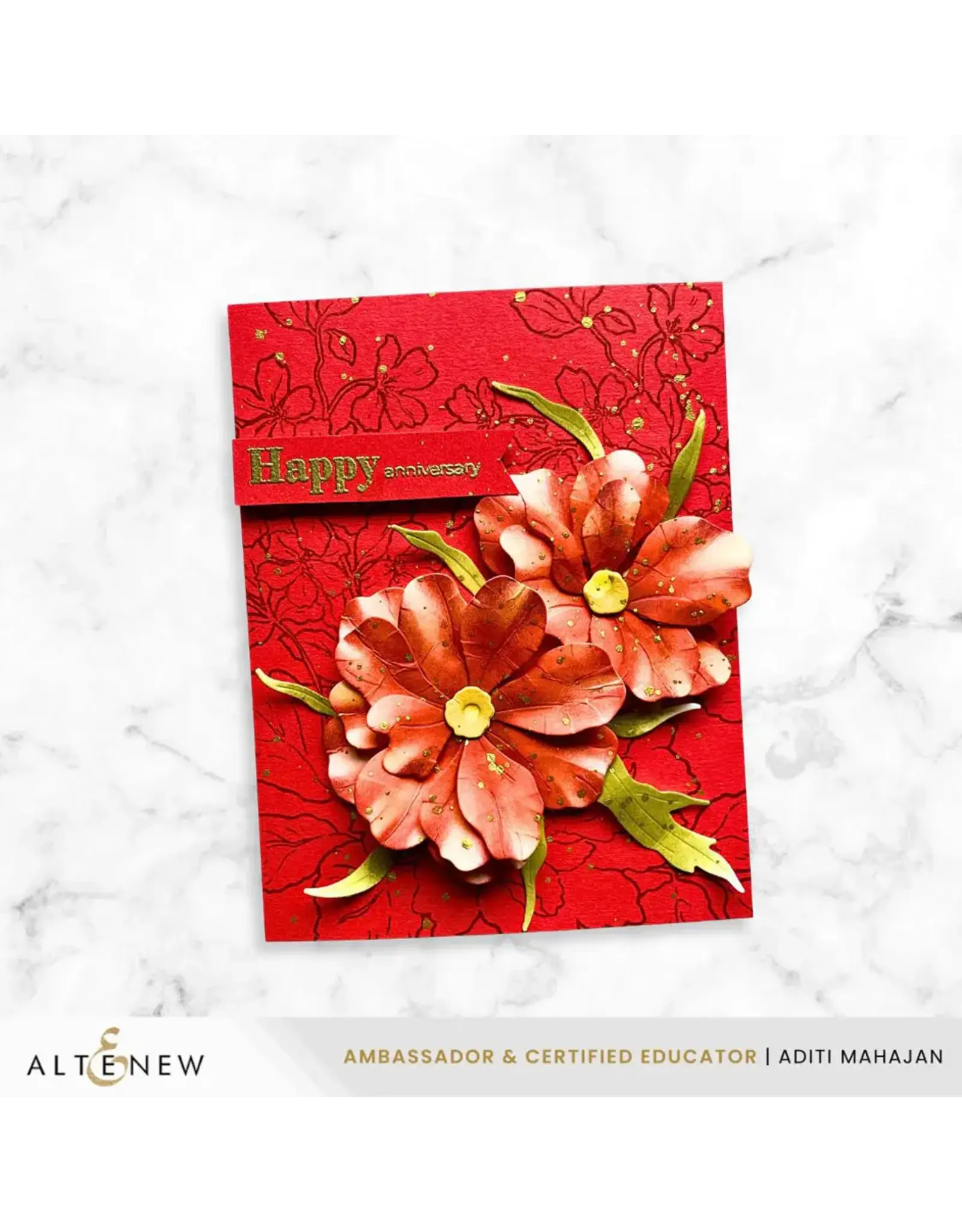 ALTENEW ALTENEW CRAFT-A-FLOWER: BUTTERFLY RANUNCULUS LAYERING DIE SET