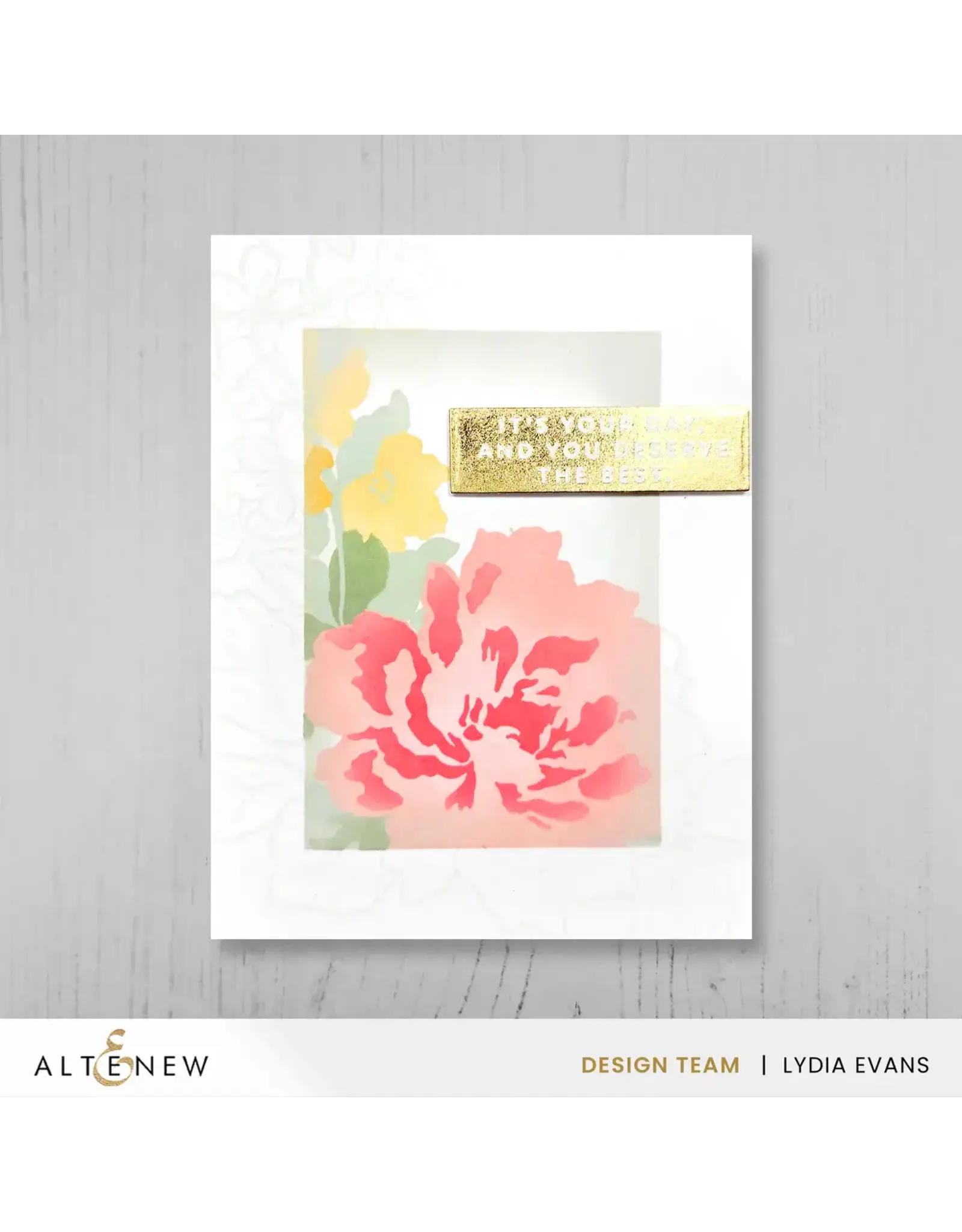 ALTENEW ALTENEW BUILD-A-GARDEN: GARLAND GRACE CLEAR STAMP, STENCIL SET AND ADD-ON DIE SET BUNDLE