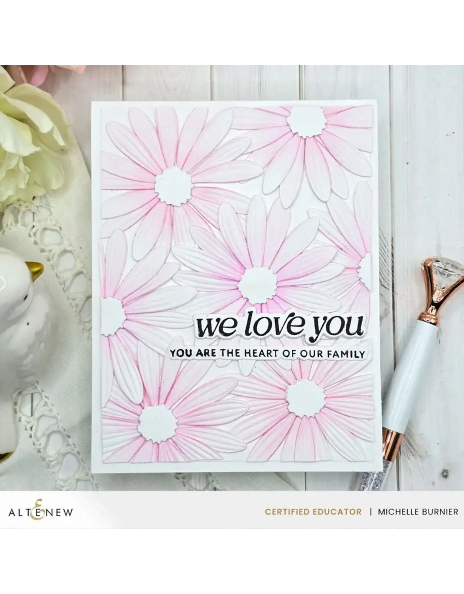 ALTENEW ALTENEW WHOLEHEARTED SENTIMENTS: MOTHER'S DAY CLEAR STAMP & DIE SET