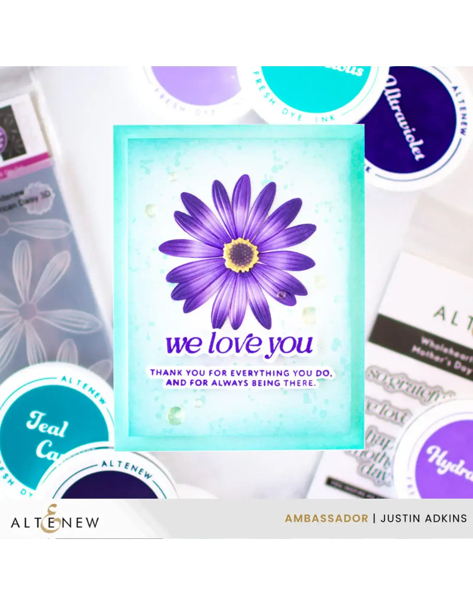 ALTENEW ALTENEW WHOLEHEARTED SENTIMENTS: MOTHER'S DAY CLEAR STAMP & DIE SET