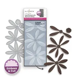 ALTENEW ALTENEW LUSH BOTANICALS: AFRICAN DAISY 3D EMBOSSING FOLDER AND DIE SET
