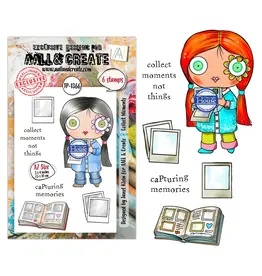 AALL & CREATE AALL & CREATE JANET KLEIN #1366 COLLECT MOMENTS A7 CLEAR STAMP SET