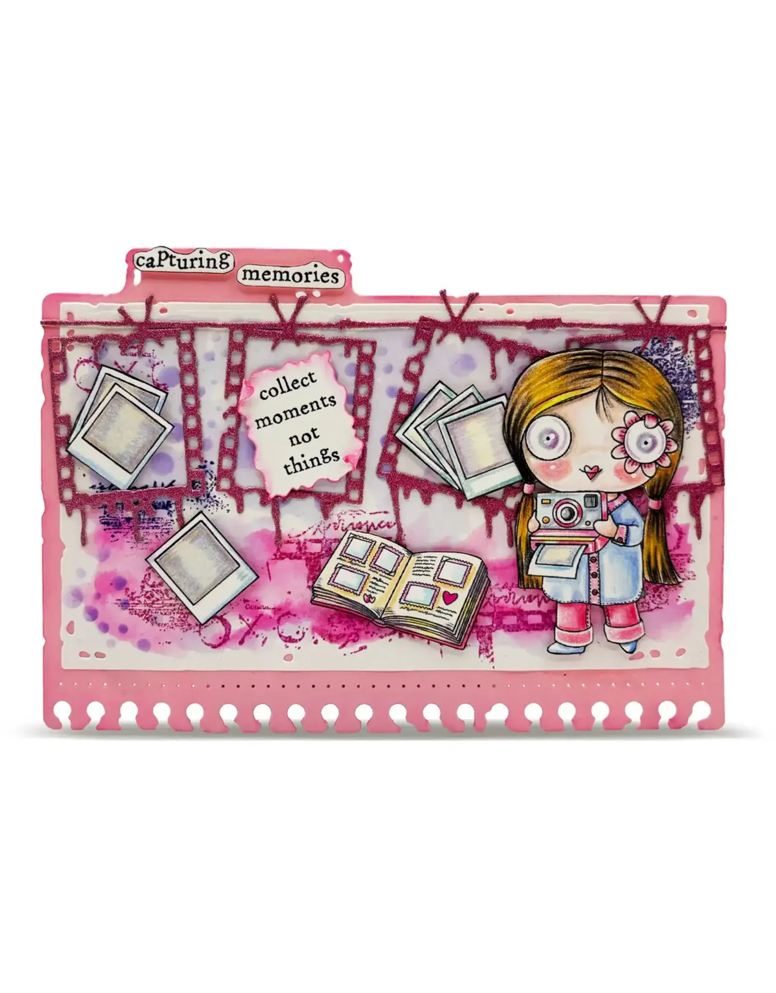 AALL & CREATE AALL & CREATE JANET KLEIN #1366 COLLECT MOMENTS A7 CLEAR STAMP SET