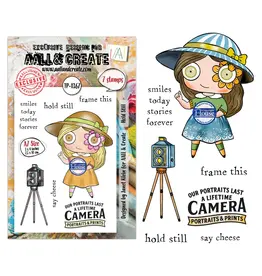 AALL & CREATE AALL & CREATE JANET KLEIN #1367 HOLD STILL A7 CLEAR STAMP SET