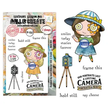 AALL & CREATE AALL & CREATE JANET KLEIN #1367 HOLD STILL A7 CLEAR STAMP SET