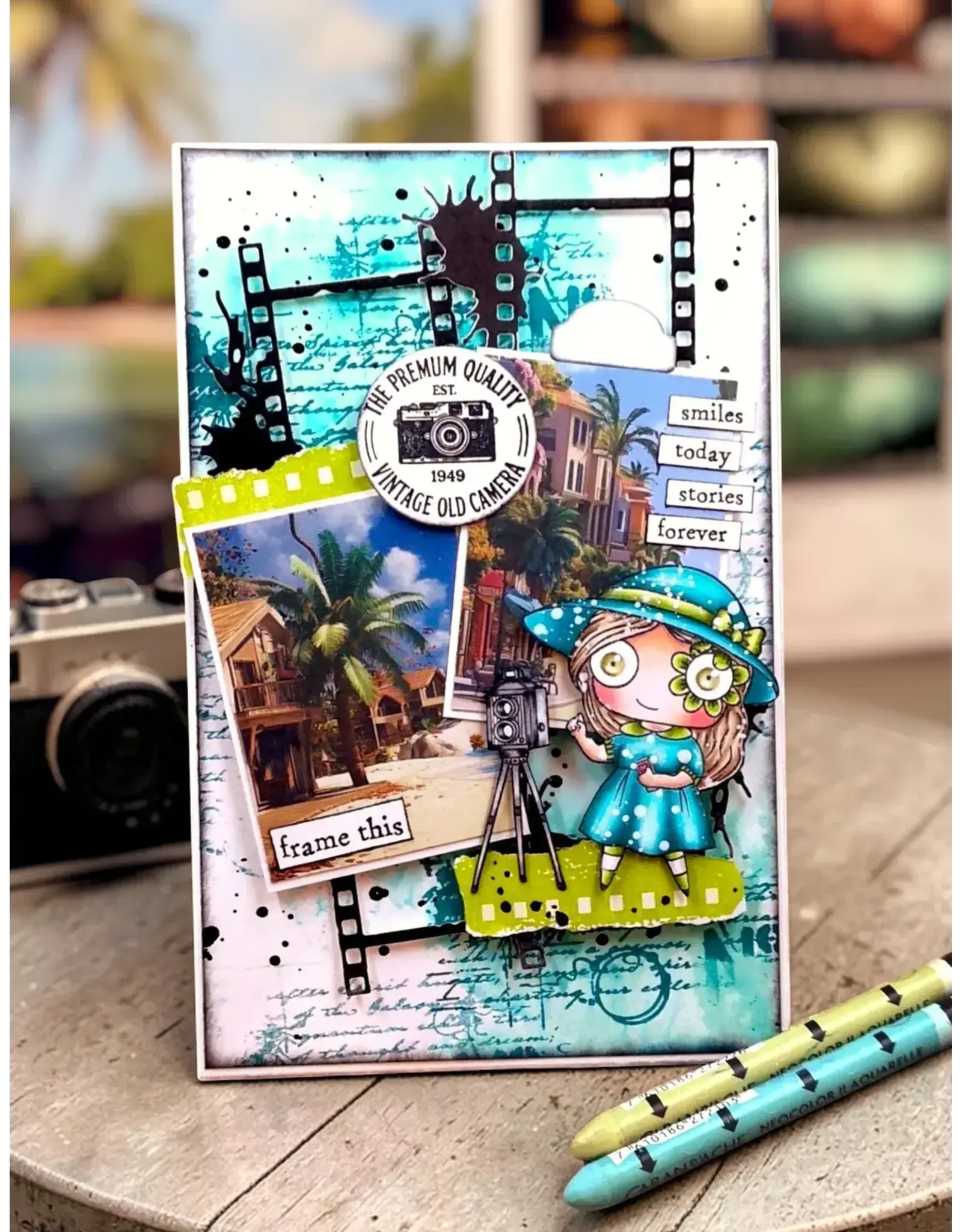 AALL & CREATE AALL & CREATE JANET KLEIN #1367 HOLD STILL A7 CLEAR STAMP SET