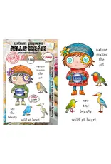 AALL & CREATE AALL & CREATE JANET KLEIN #1368 NATURE'S ART A7 CLEAR STAMP SET