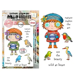 AALL & CREATE AALL & CREATE JANET KLEIN #1368 NATURE'S ART A7 CLEAR STAMP SET