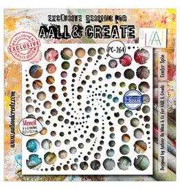 AALL & CREATE AALL & CREATE AUTOUR DE MWA #264 CENTER SPIN 6X6 STENCIL