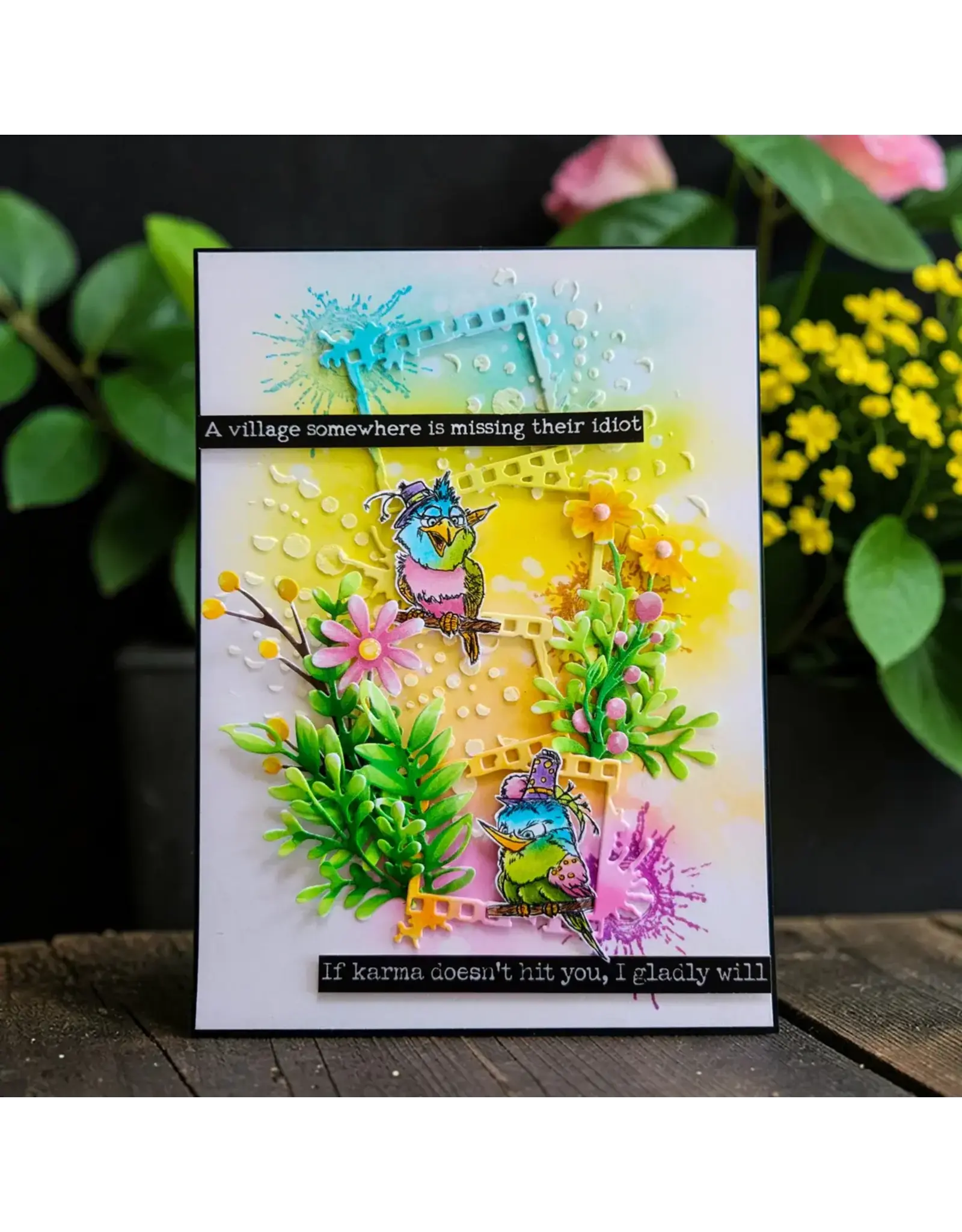 AALL & CREATE AALL & CREATE AUTOUR DE MWA #264 CENTER SPIN 6X6 STENCIL