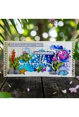 AALL & CREATE AALL & CREATE AUTOUR DE MWA #264 CENTER SPIN 6X6 STENCIL