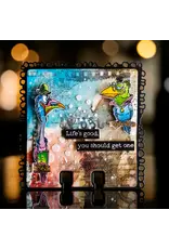 AALL & CREATE AALL & CREATE AUTOUR DE MWA #1334 SPLATTER FILM A6 CLEAR STAMP SET