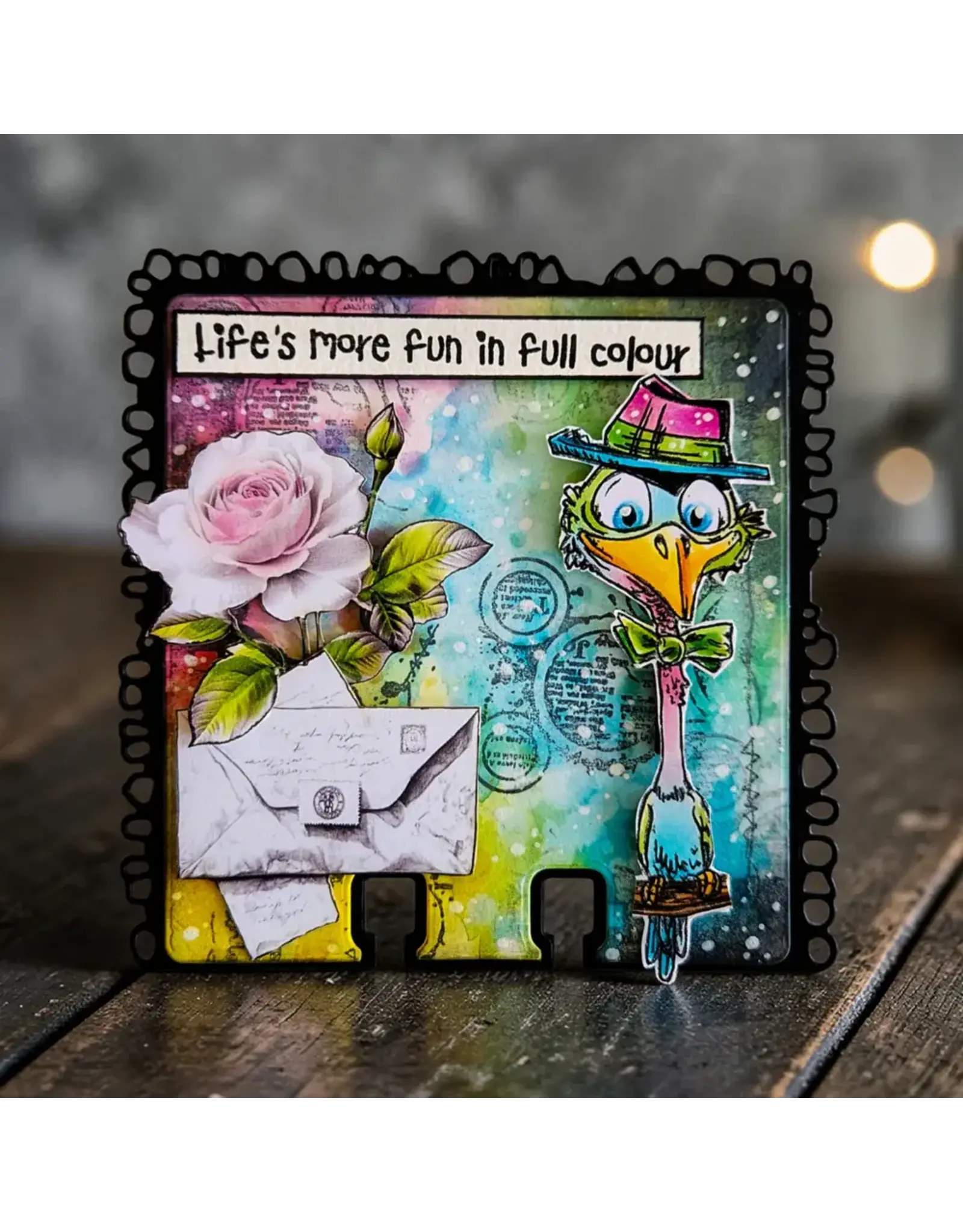 AALL & CREATE AALL & CREATE AUTOUR DE MWA #1335 CIRCLES & STROKES A6 CLEAR STAMP SET