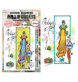 AALL & CREATE AALL & CREATE SOIZIC #1430 REFLECTIONS IN MOTION A6 CLEAR STAMP SET