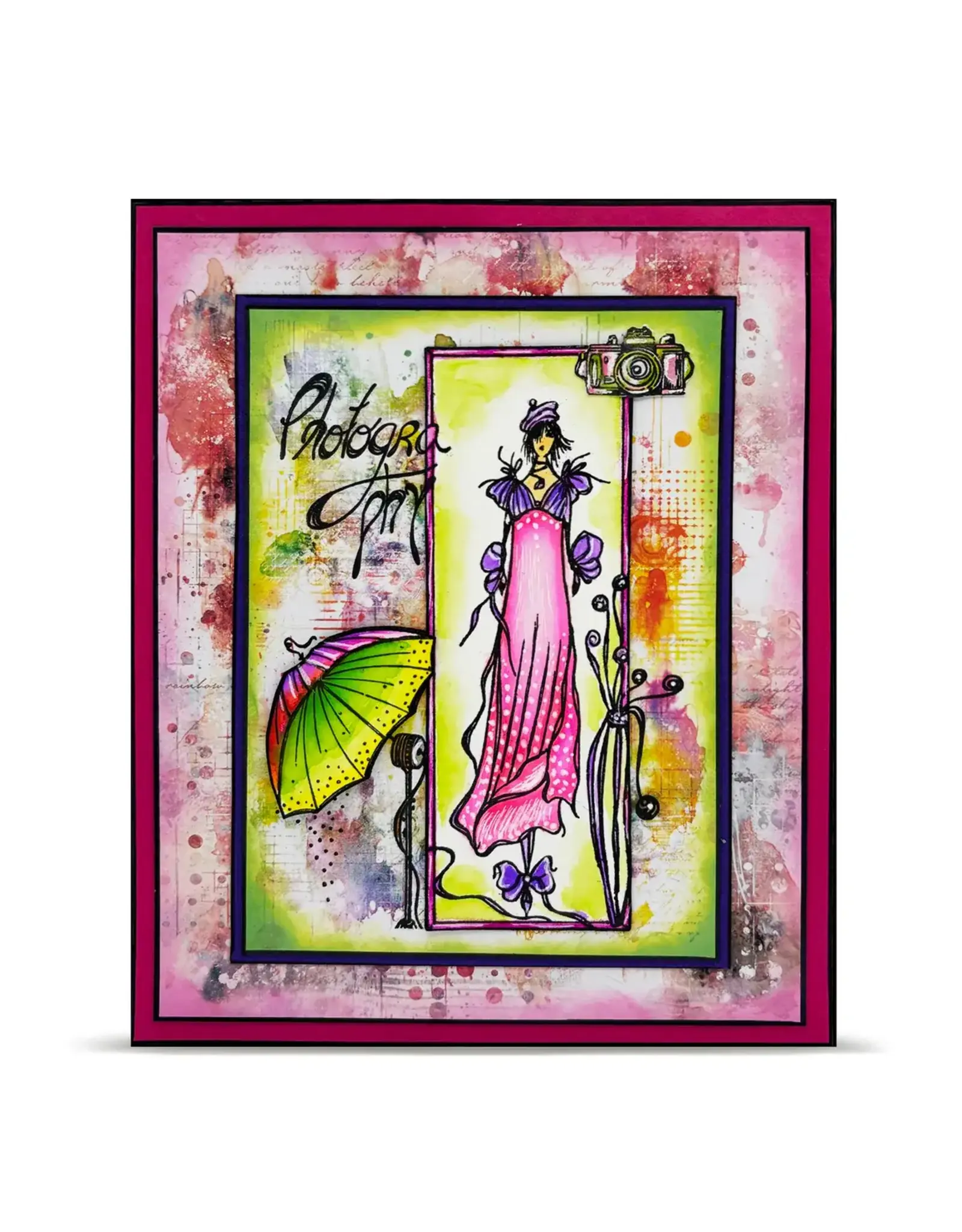 AALL & CREATE AALL & CREATE SOIZIC #1430 REFLECTIONS IN MOTION A6 CLEAR STAMP SET