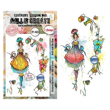 AALL & CREATE AALL & CREATE SOIZIC #1431 DRIFT WITH THE STEM A6 CLEAR STAMP SET