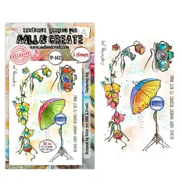 AALL & CREATE AALL & CREATE SOIZIC #1432 CAPTURING JOY A6 CLEAR STAMP SET