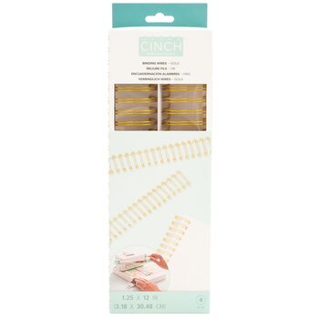 WE R MEMORY KEEPERS WE R MEMORY KEEPERS 1.25" CINCH WIRES GOLD 4/PK