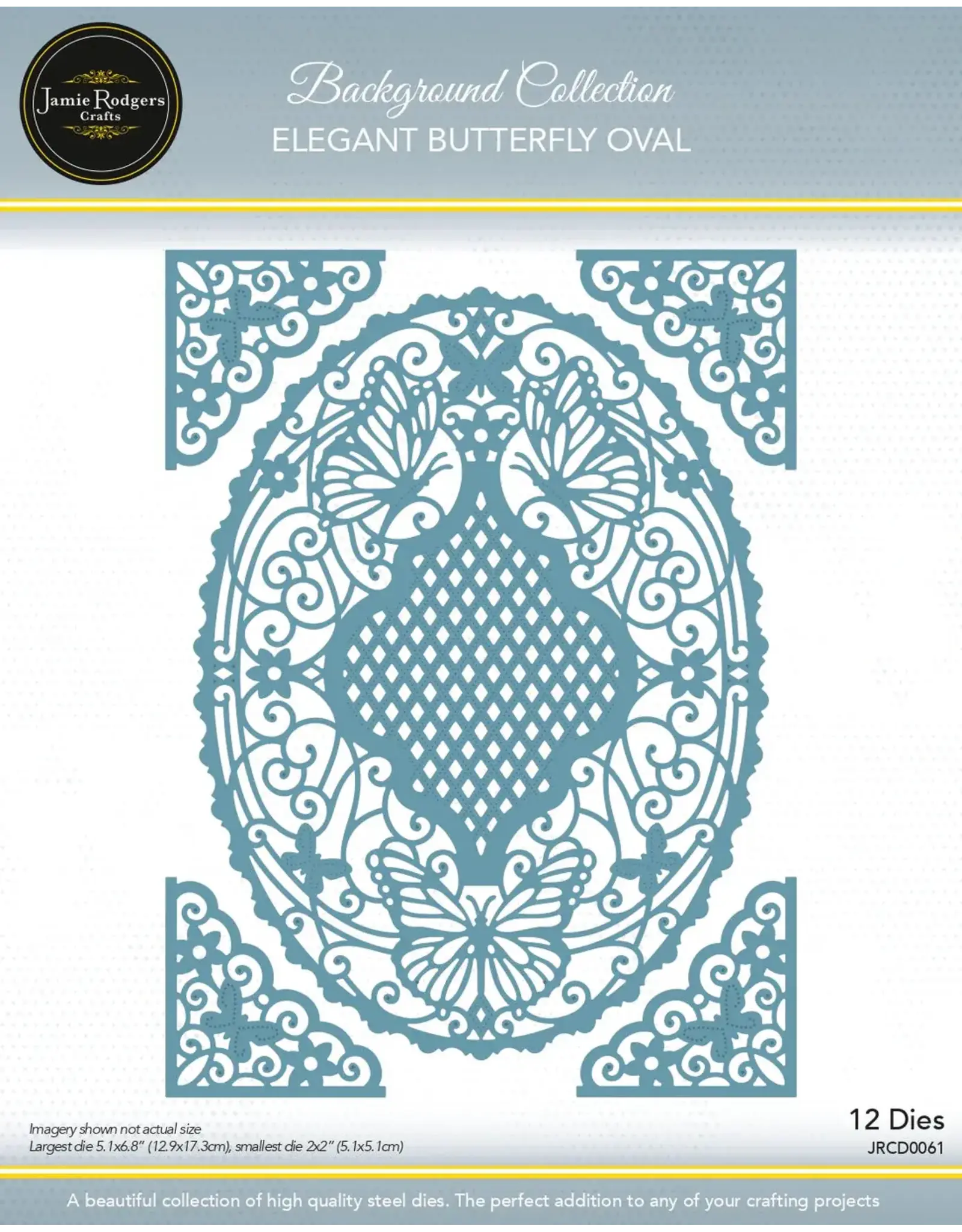 JAMIE RODGERS CRAFTS JAMIE RODGERS CRAFTS ELEGANT BUTTERFLY OVAL DIE SET
