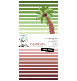 STUDIOLIGHT STUDIOLIGHT PALM TREES ESSENTIALS UNICOLOR PAPER PAD