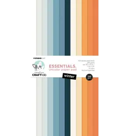 STUDIOLIGHT STUDIOLIGHT WINTER 2 ESSENTIALS UNICOLOR PAPER PAD