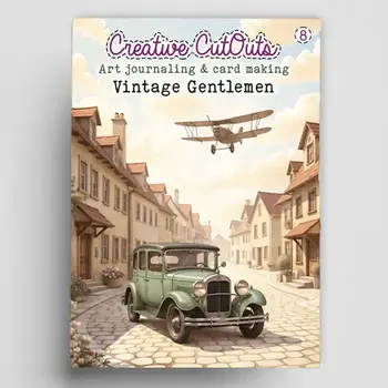 LEANE CREATIEF VINTAGE GENTLEMAN BOOK CREATIVE CUTOUTS